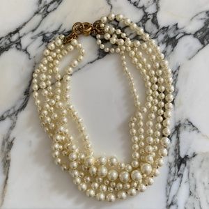 J.Crew Multi-Strand Pearl Necklace